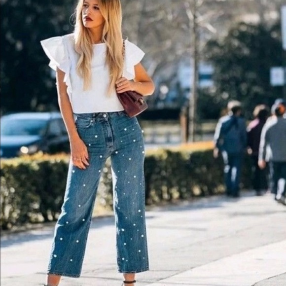 pearl jeans zara